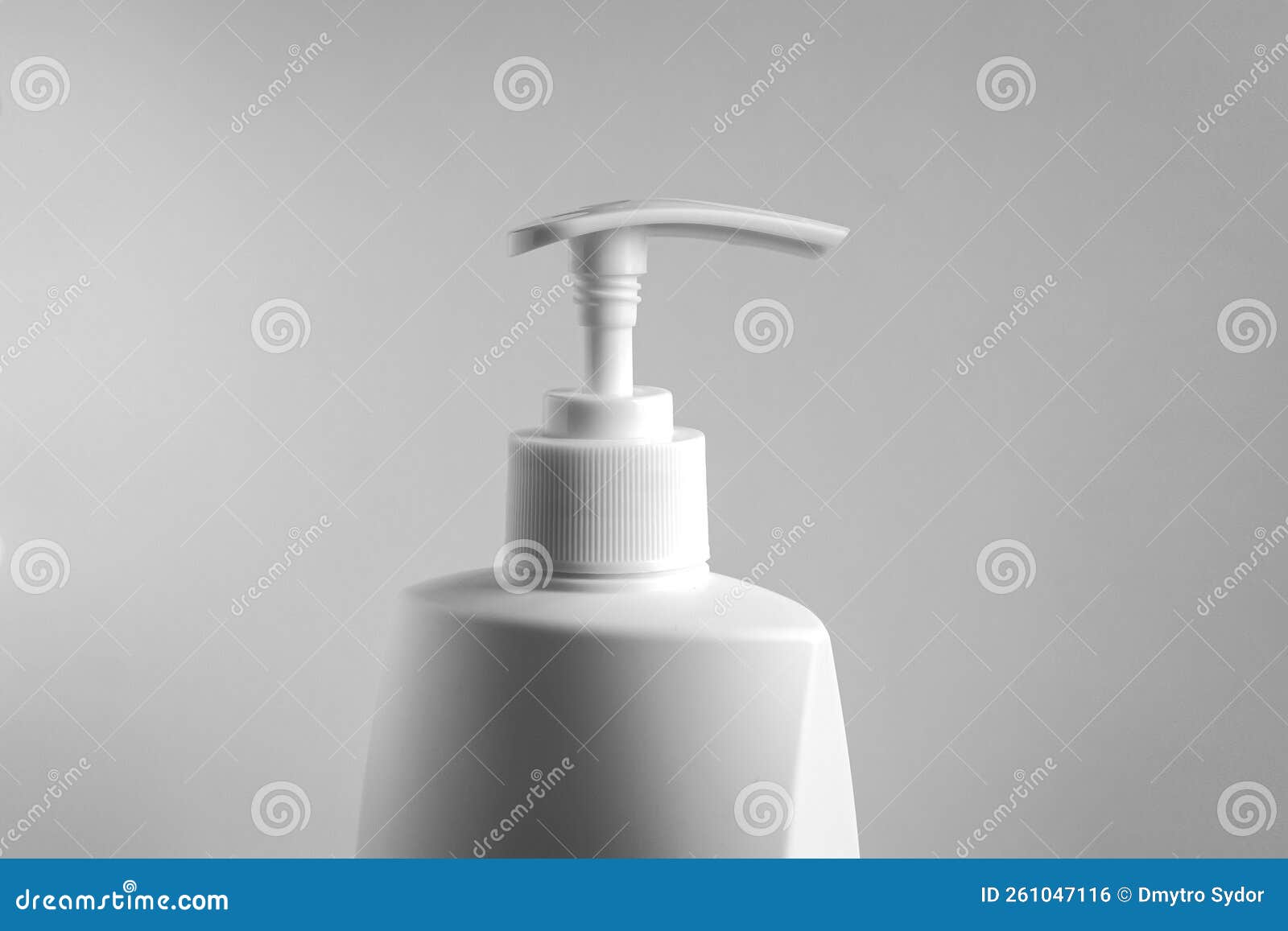 Plastic Bottle of Liquid Soap with Dispenser Pump Stock Photo Image