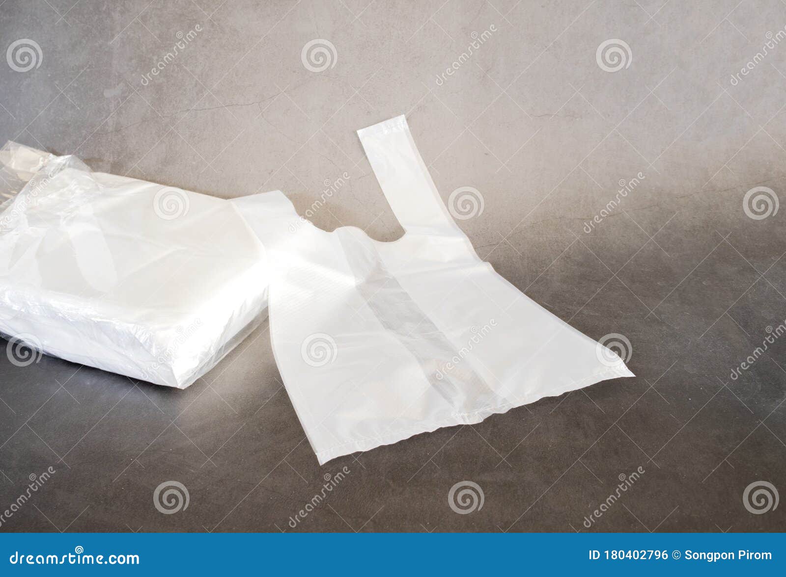 White Plastic Carry Bag stock photo. Image of shop, purchase 180402796