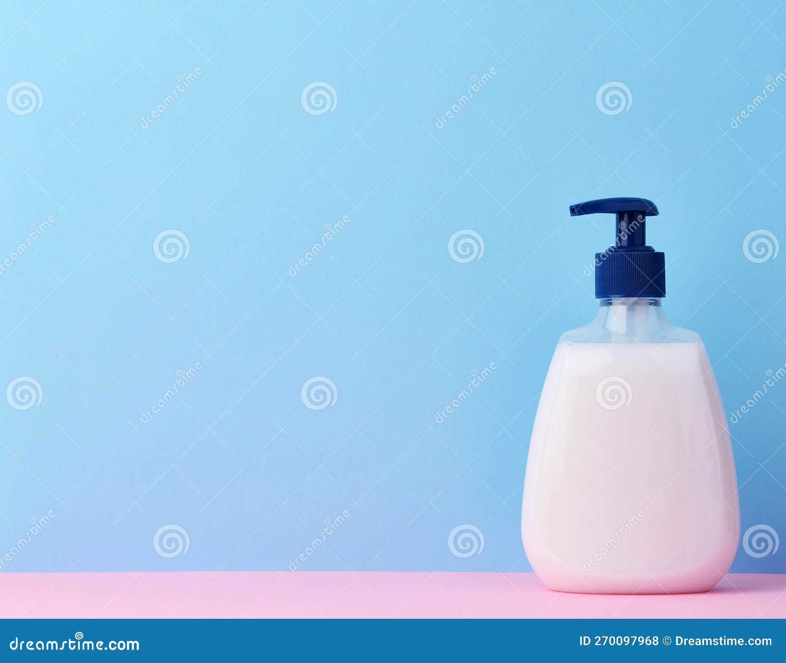 White Plastic Container with a Pump for Cosmetic Liquid Stock Photo Image of container