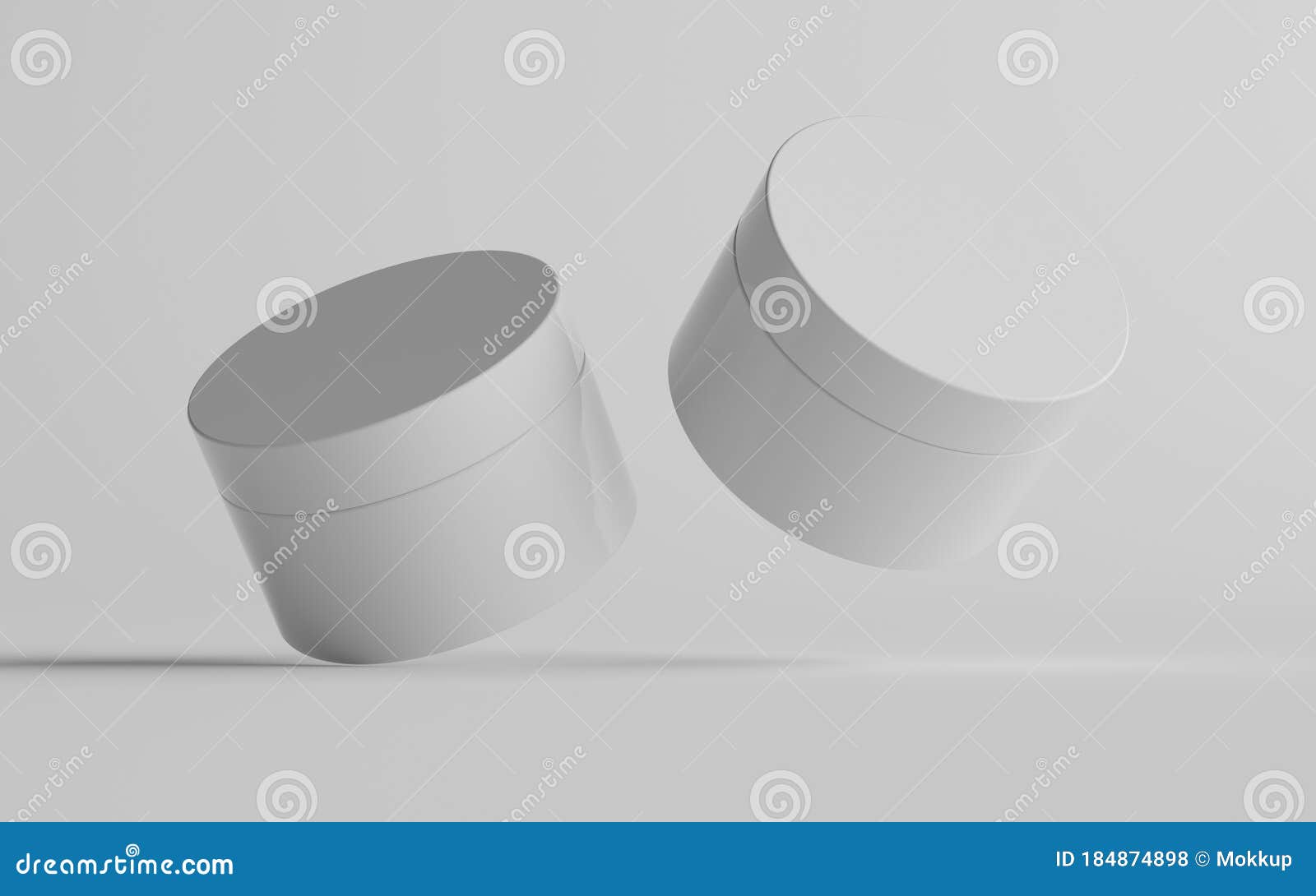 Download White Plastic Cosmetic Jar Mockup Two Jars 3d Illustration Stock Illustration Illustration Of Branding Clean 184874898 PSD Mockup Templates