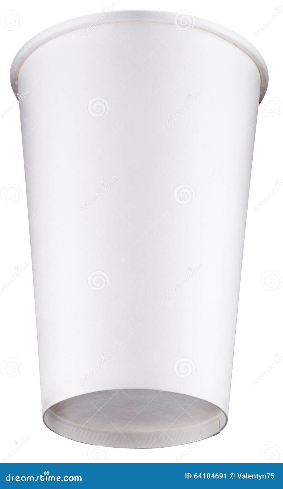 White plastic cup. stock image. Image of work, package 64104691