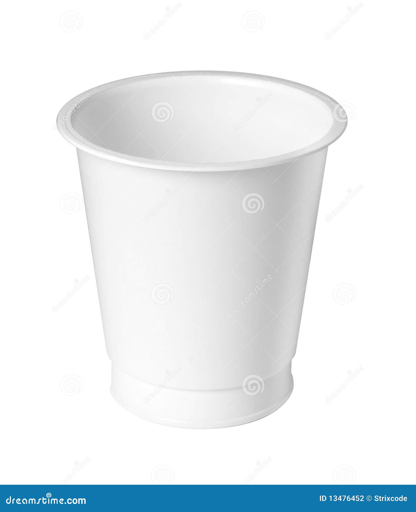 White plastic cup isolated stock photo. Image of close 13476452