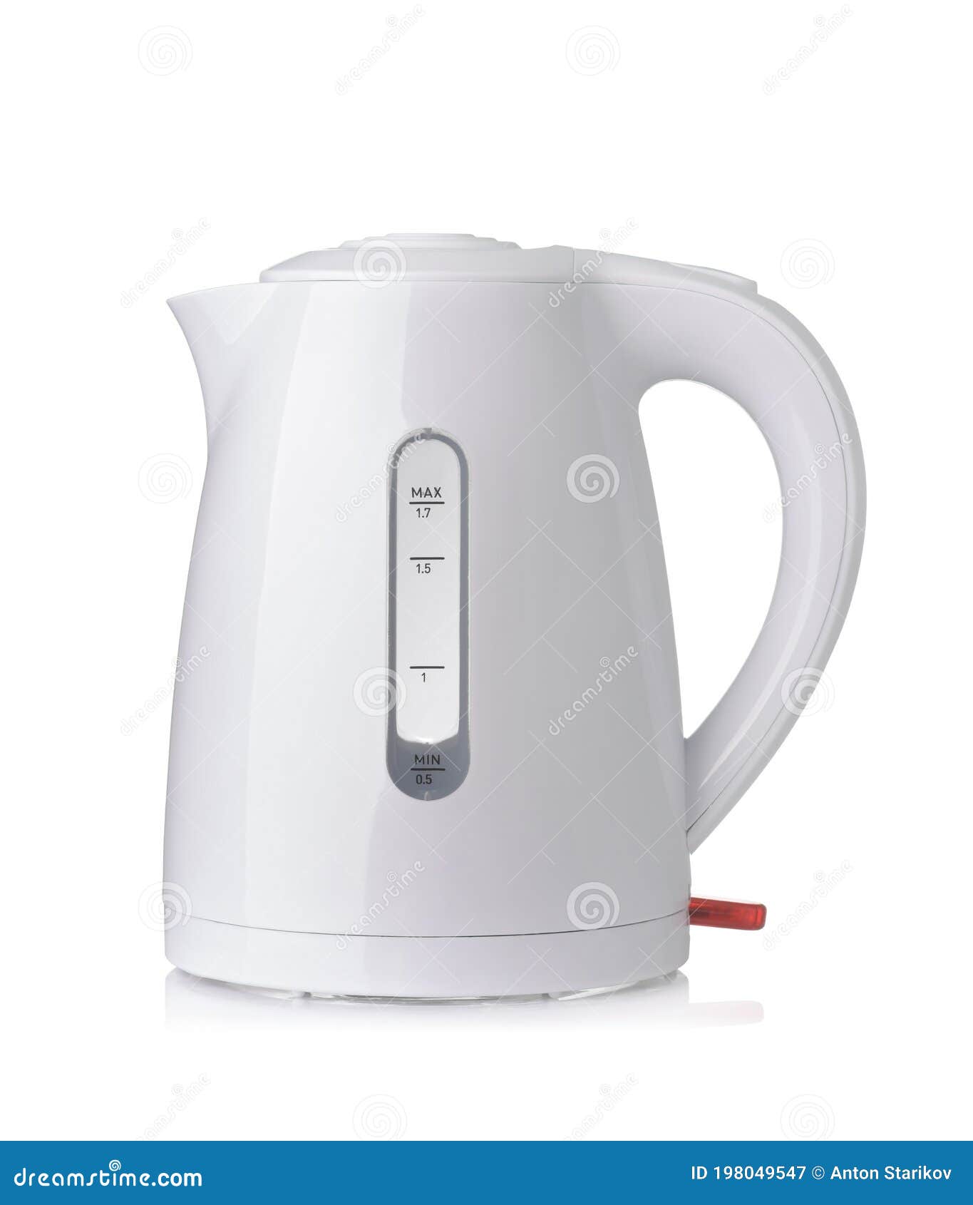 White Plastic Electric Kettle Stock Image Image of contemporary