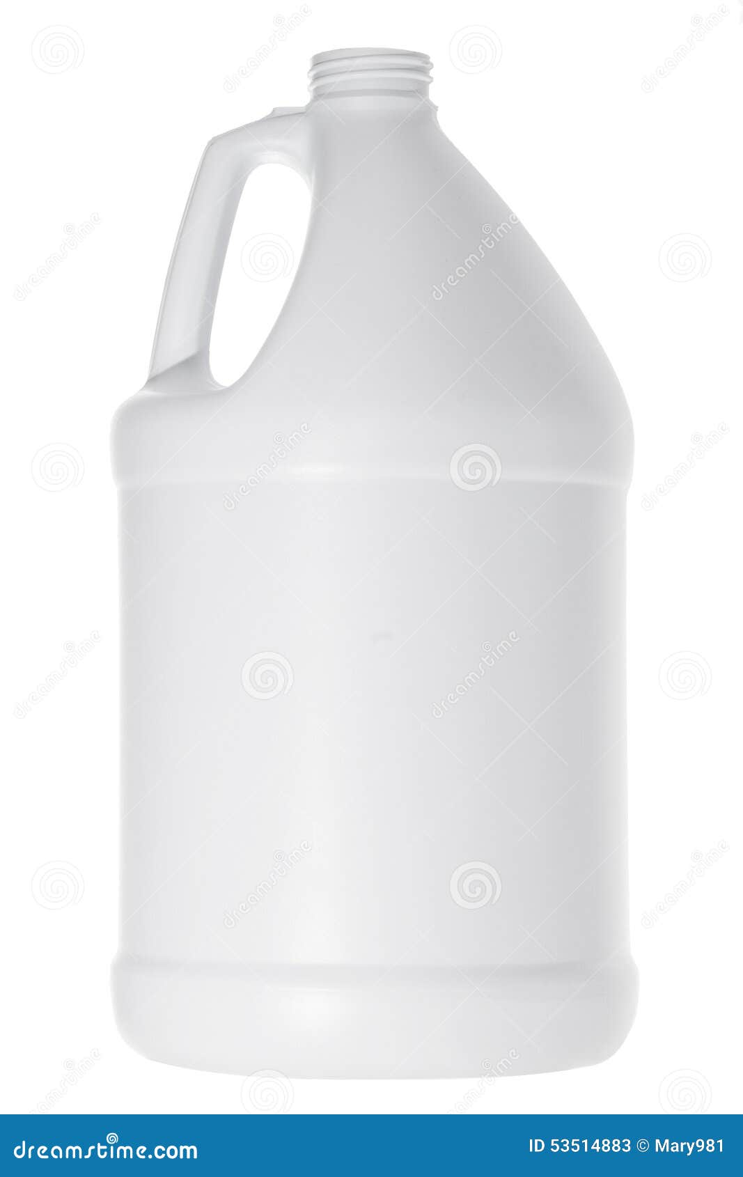 white plastic gallon jug 