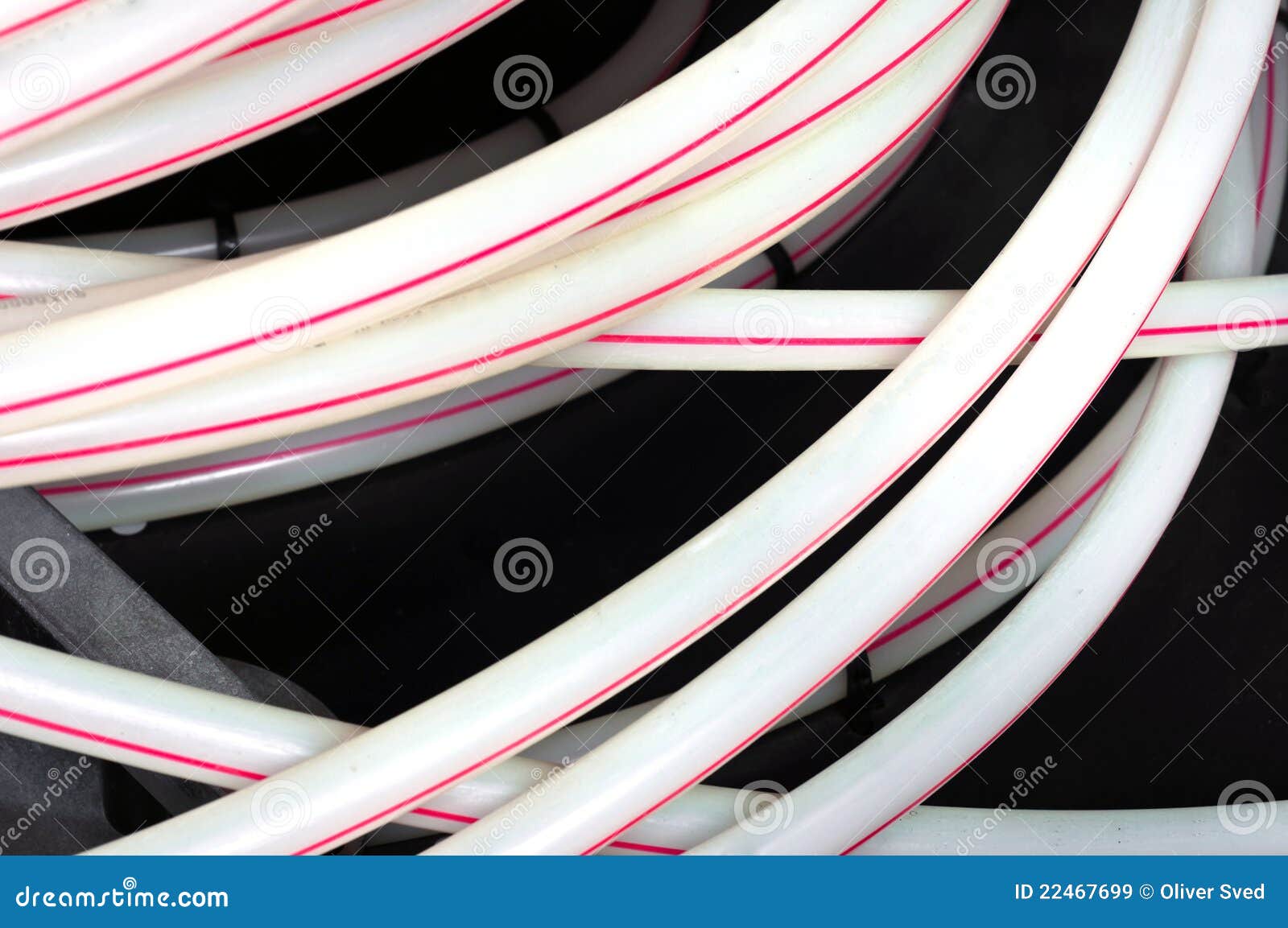 White Plastic Pipes before Use Stock Image Image of gray, closeup