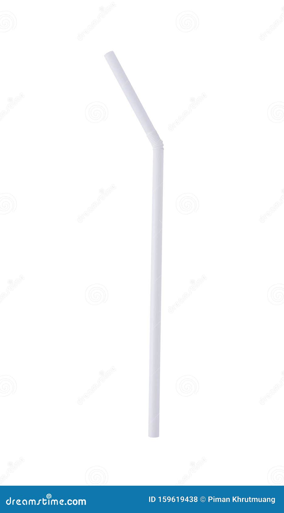 White Plastic Straw Isolated on White Stock Photo Image of shape, single 159619438