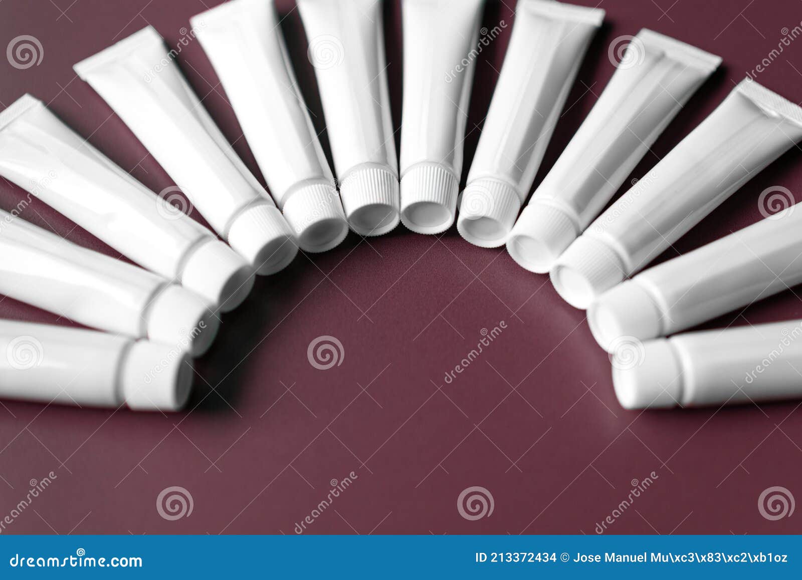 White Plastic Tubes with Dark Background Stock Photo Image of graphic