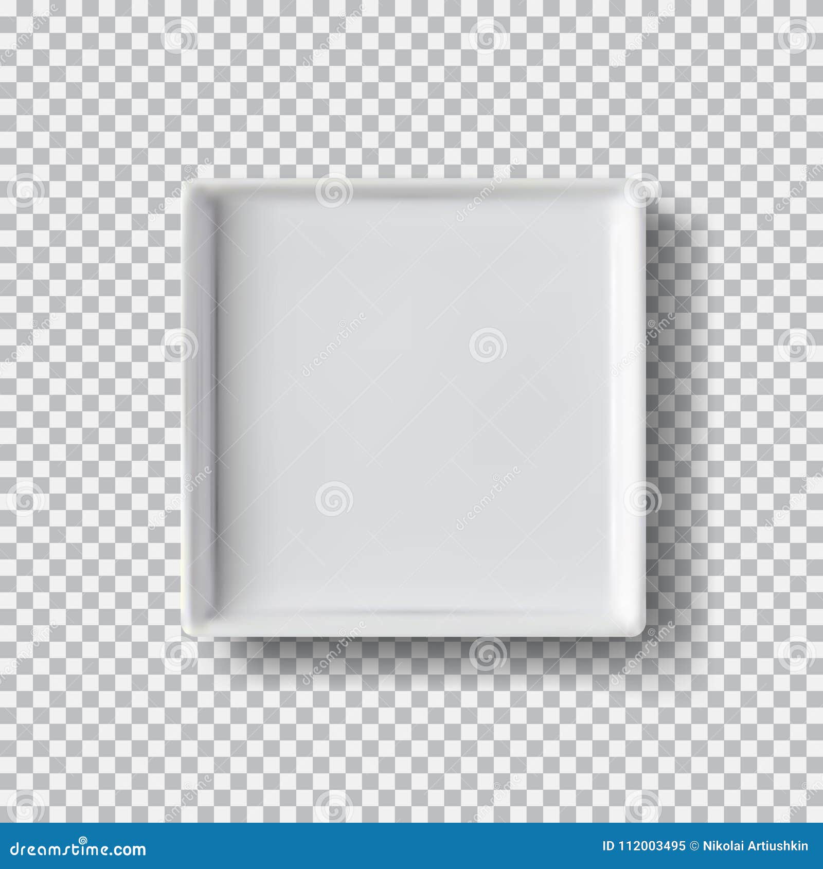 Download White Plate On Transparent Background. White Box Mock Up ...