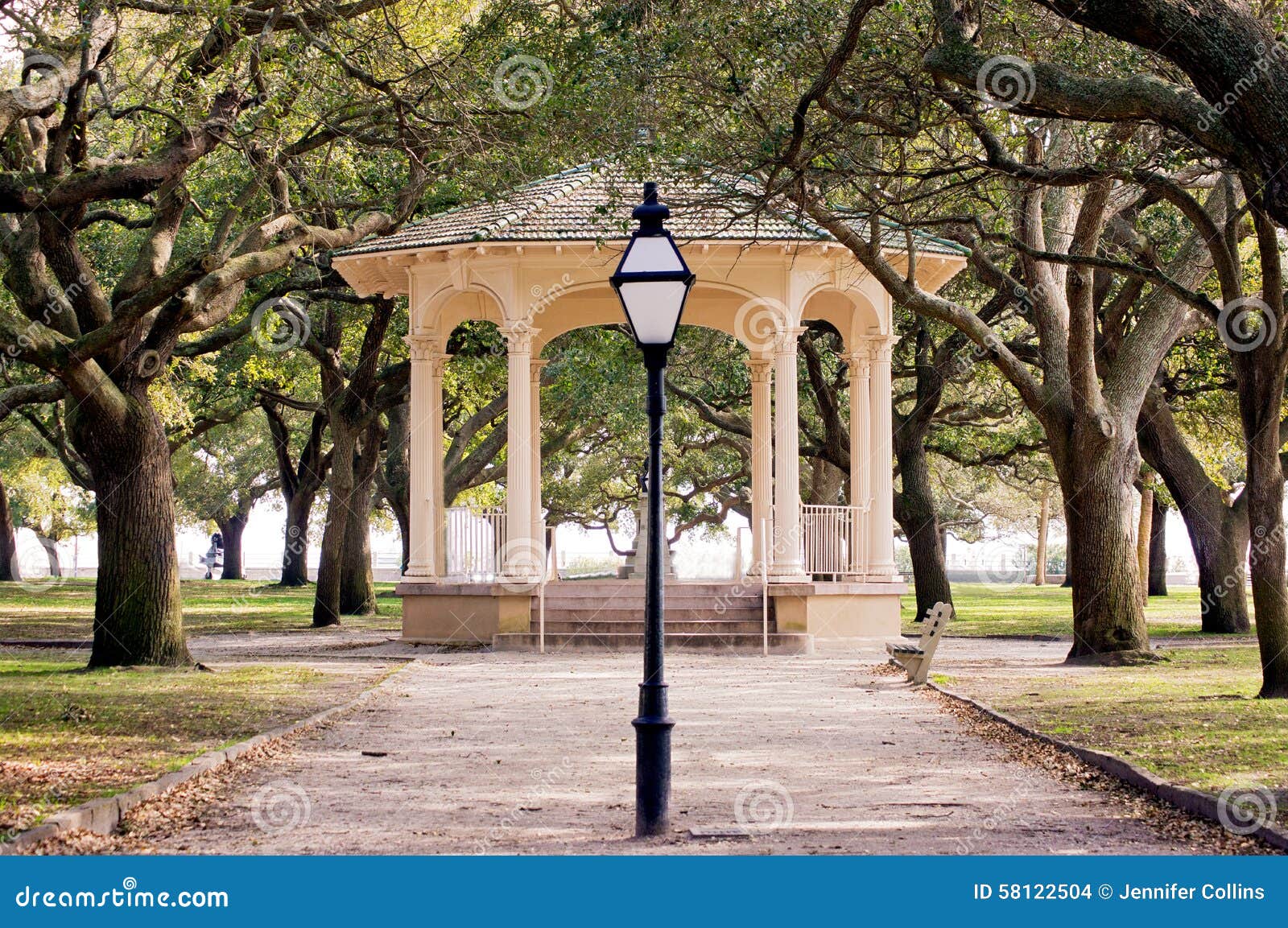 Charleston Sc White Point Garden Stock Photo Image Of Beautiful