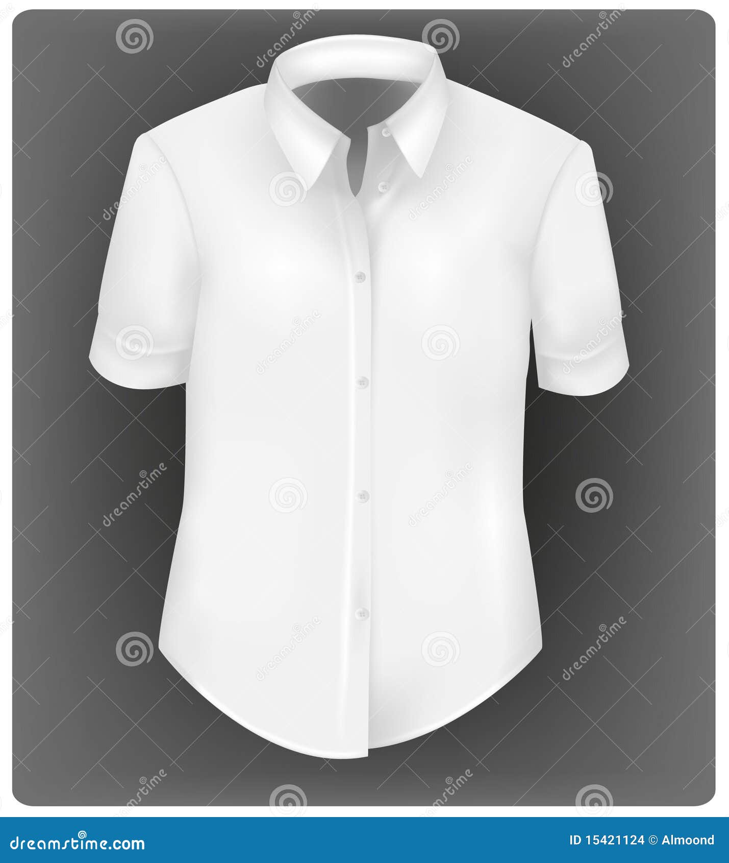 White polo shirt. stock vector. Illustration of retail - 15421124