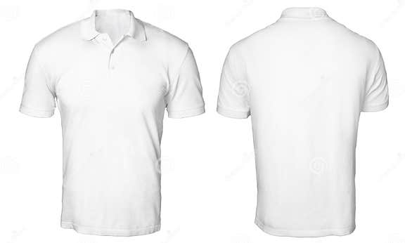 White Polo Shirt Mock up stock photo. Image of cotton - 94494526