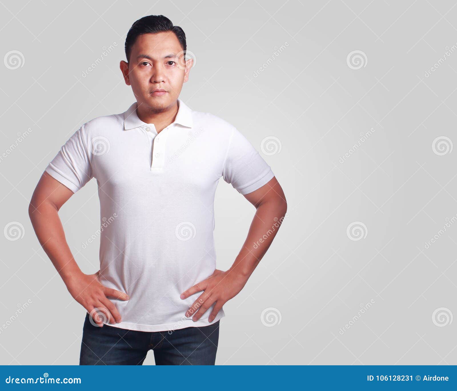 Download White Polo Shirt Mockup Template Stock Image - Image of ...