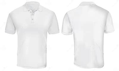 White Polo Shirt Template stock vector. Illustration of casual - 97075794
