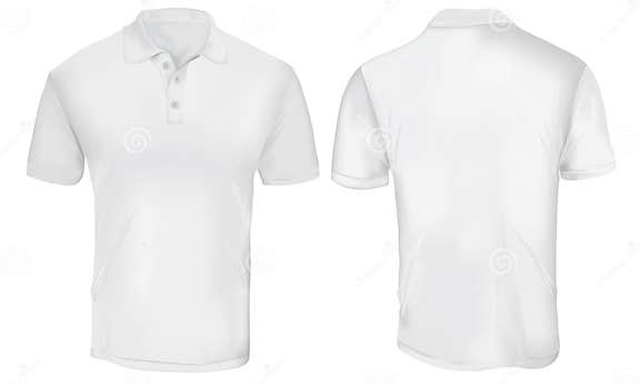 White Polo Shirt Template stock vector. Illustration of casual - 97075794