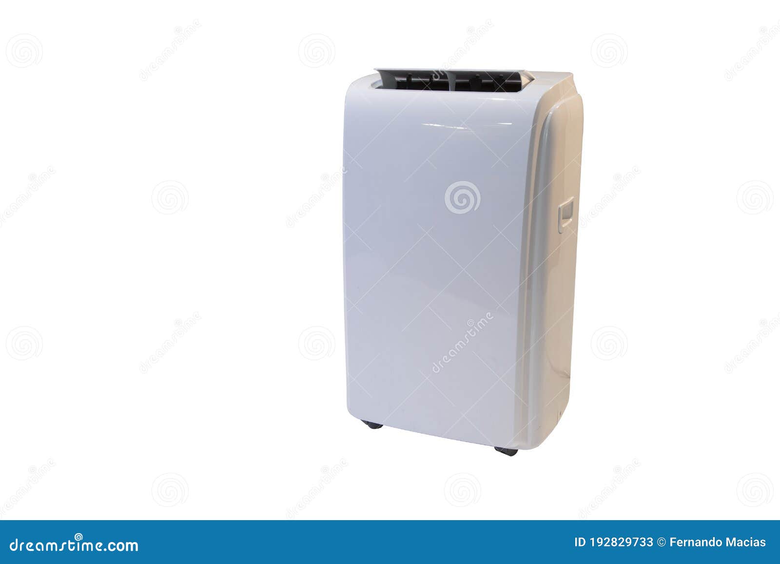 portable air conditioner on white background