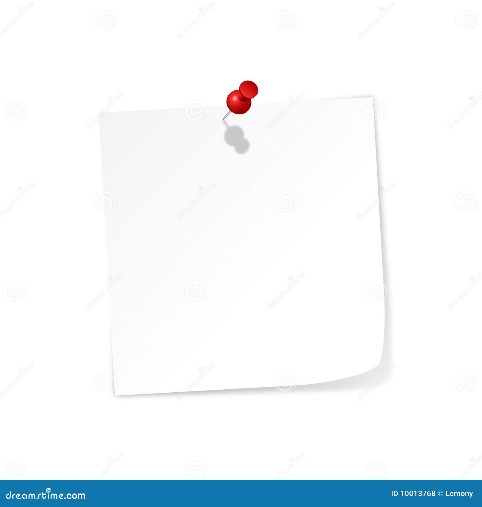 White Post-It Royalty Free Stock Photos - Image: 10013768