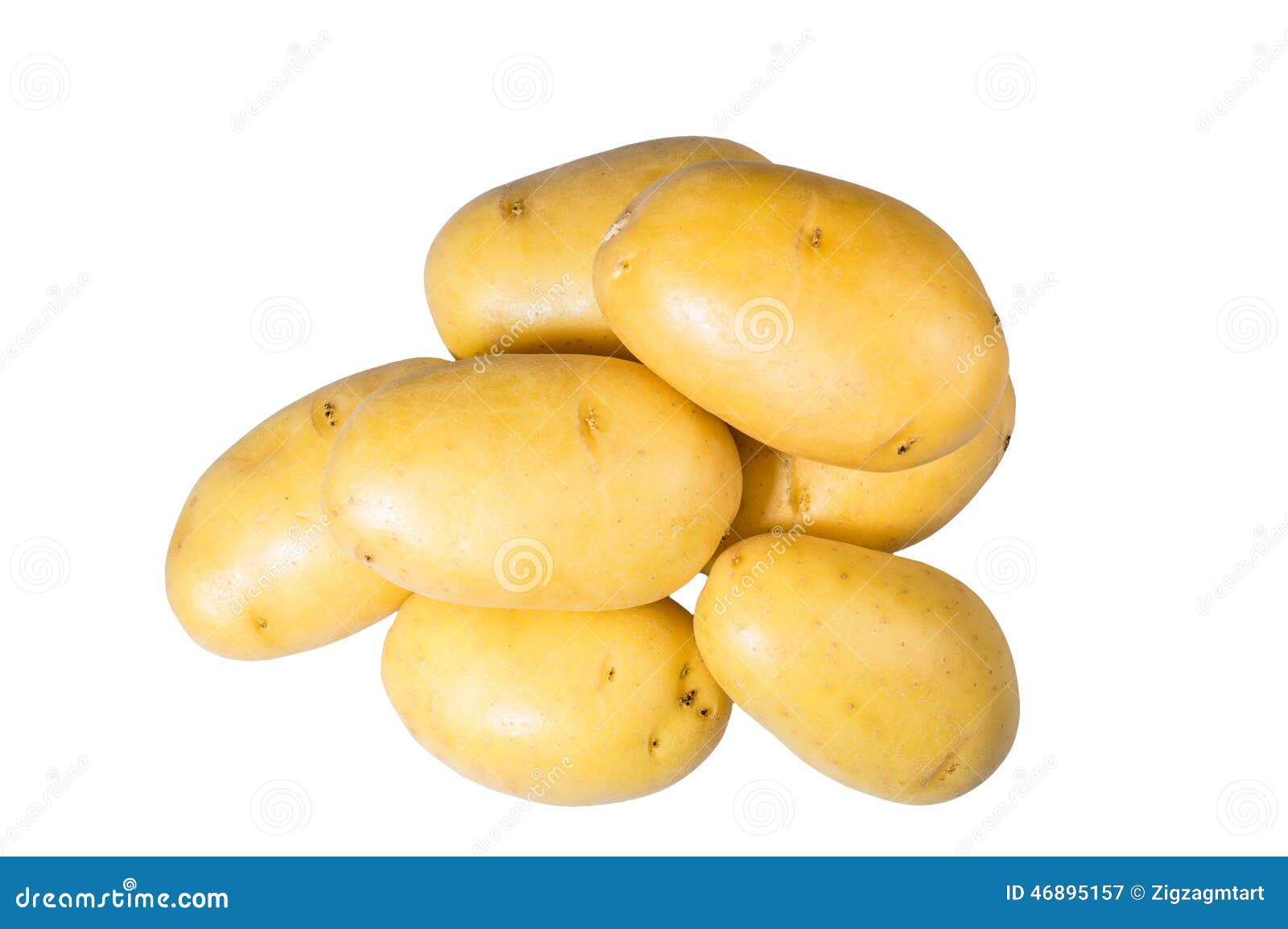 White Potatoes Fresh Picked Isolated Stock Image Image of tuber, nutritional 46895157