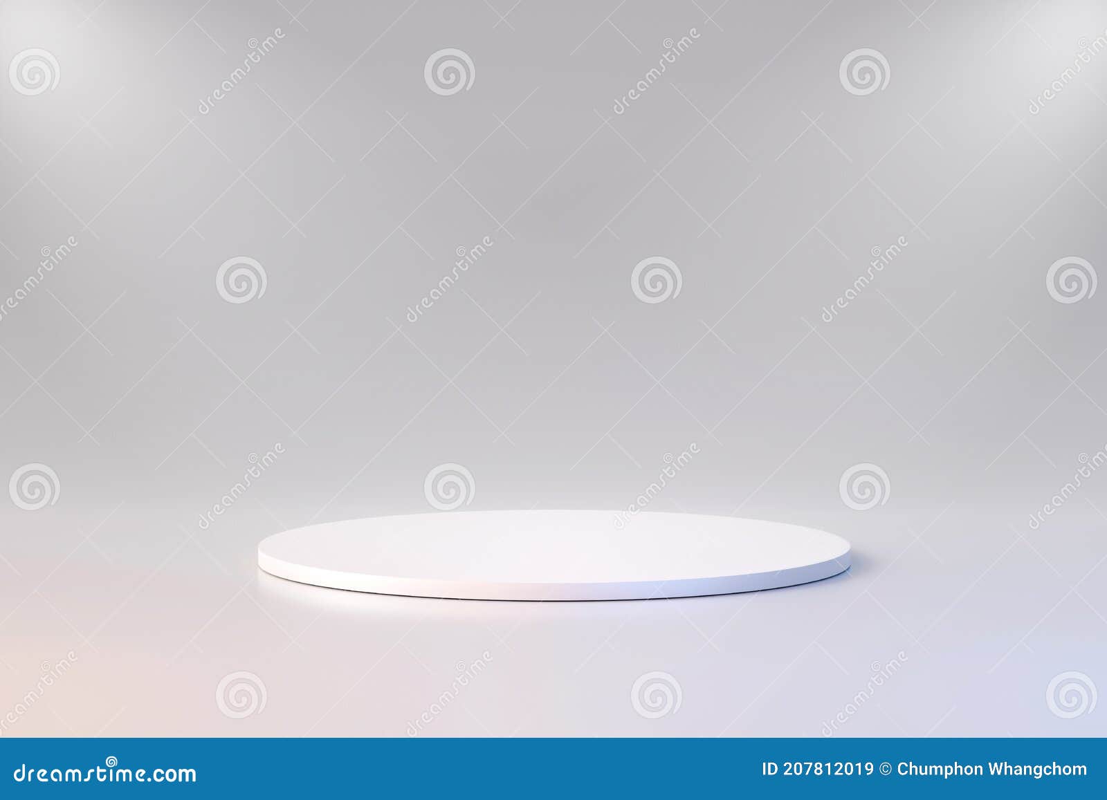 White Product Background Stand or Podium Pedestal on Advertising Display  with Blank Backdrops. 3D Rendering Stock Illustration - Illustration of  banner, interior: 207812019