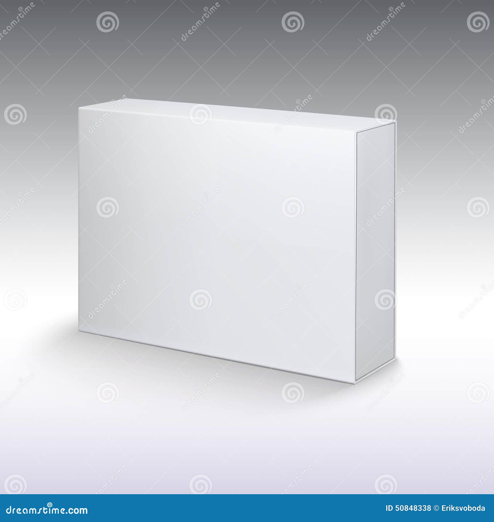 Download White Product Cardboard, Package Box Mockup Stock Vector ...