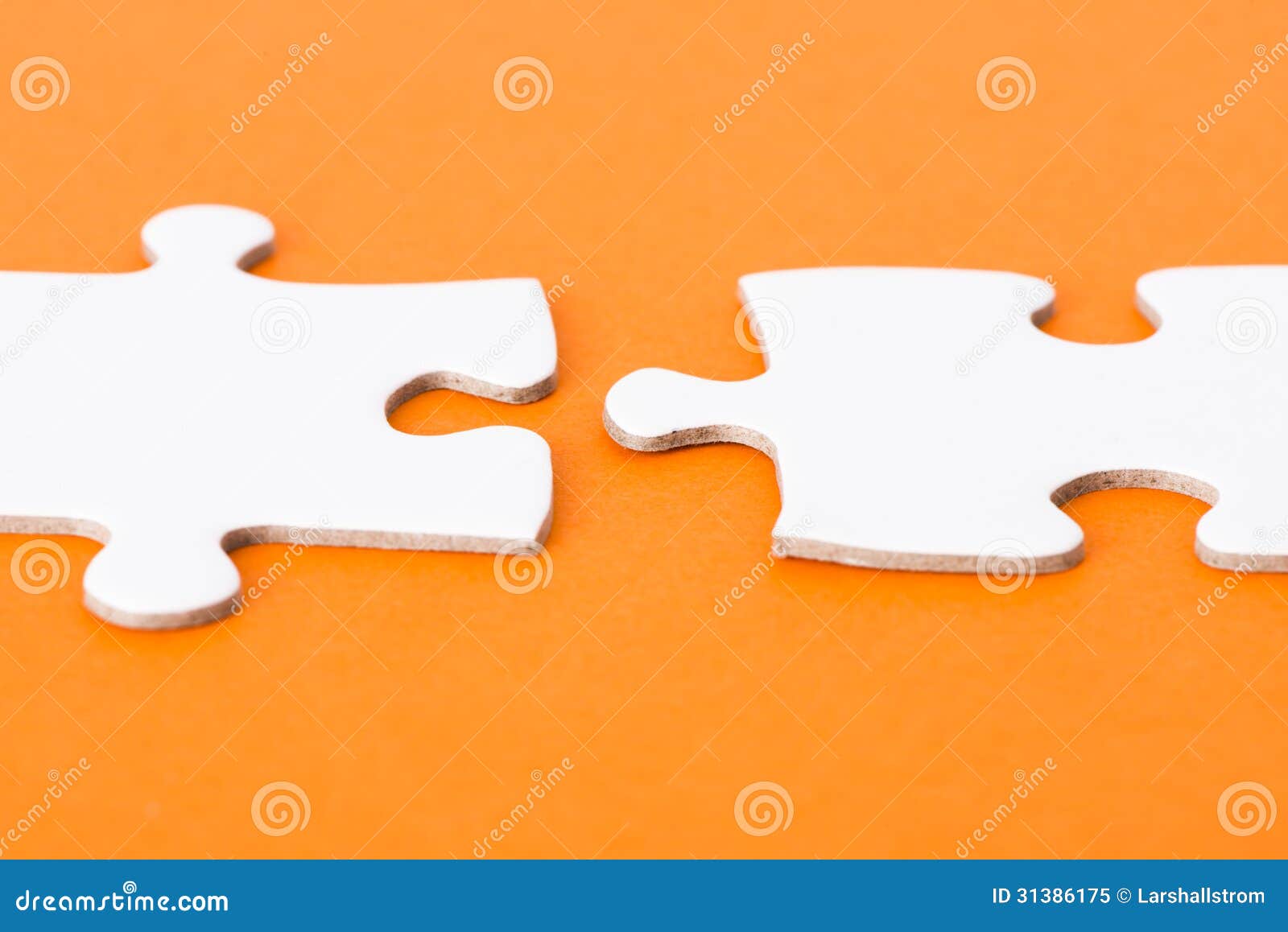 White Part Of An Orange Crossword Clue White Puzzle Parts On Orange Background Stock Image - Image of