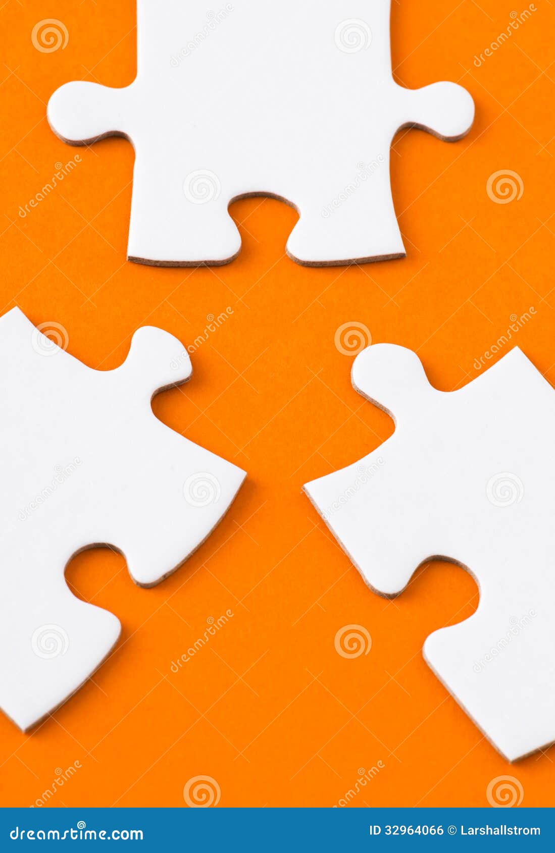 White Part Of An Orange Crossword Clue White Puzzle Parts On Orange Background Stock Photo - Image of problems