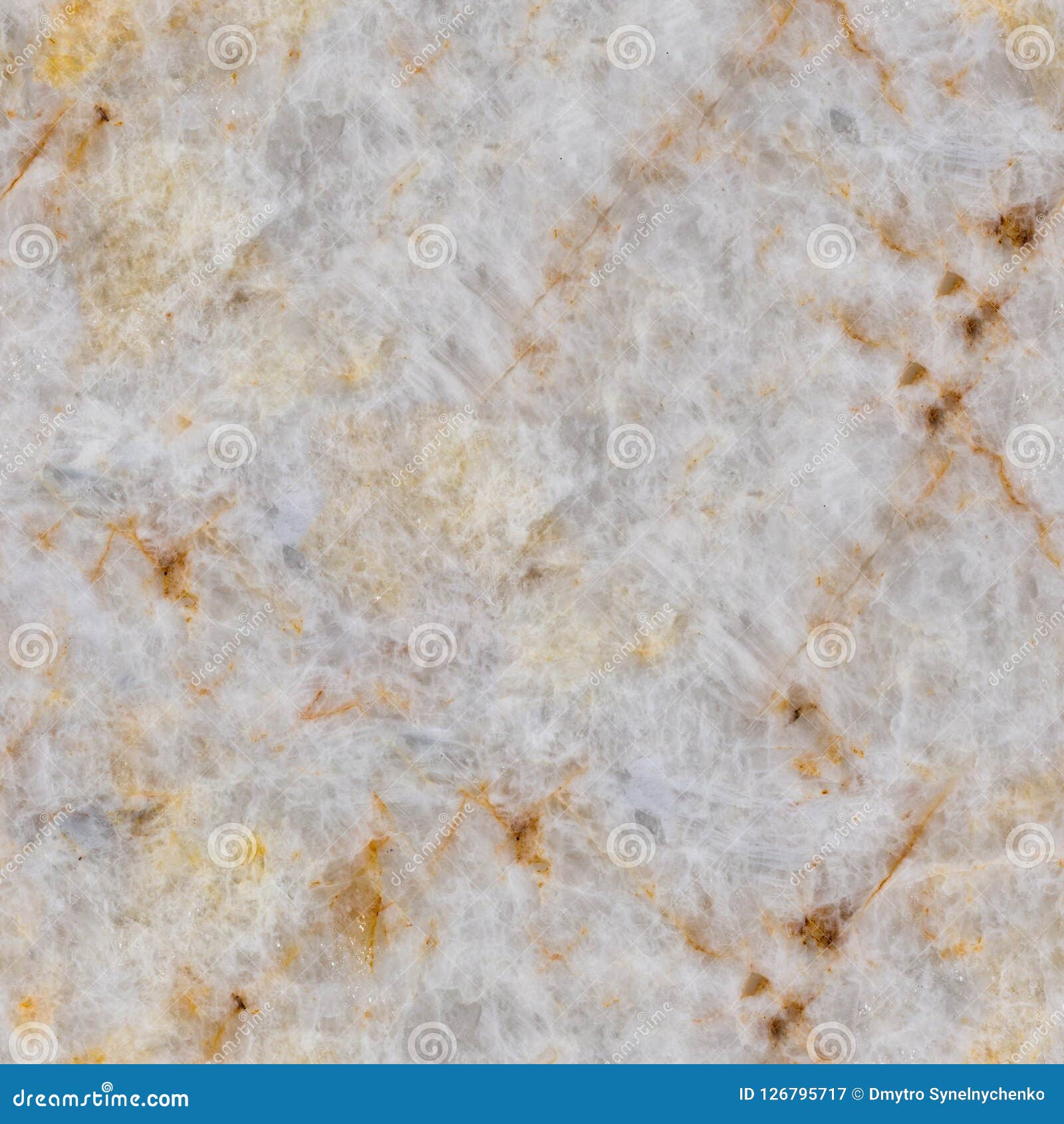 White Quartz Texture With Light Soft Tracery Seamless Square B