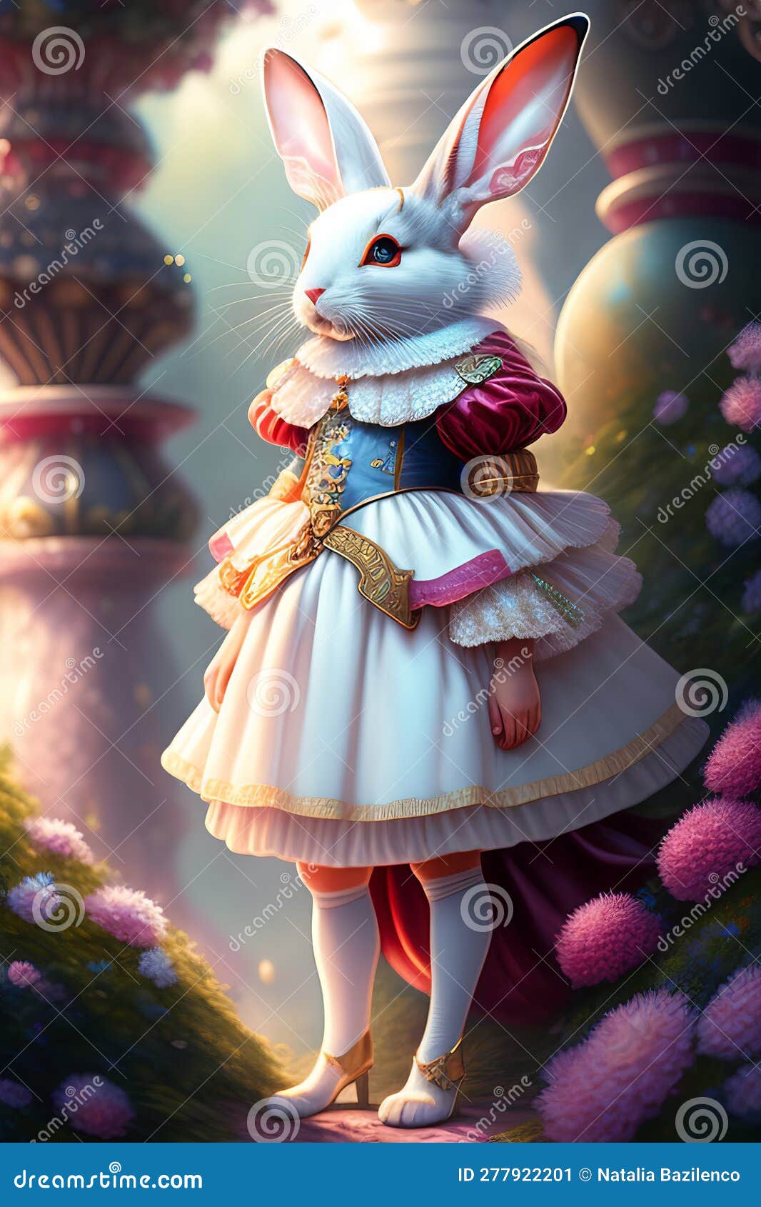 White Rabbit from Alice in Wonderland Stock Illustration Illustration of time, wonderland