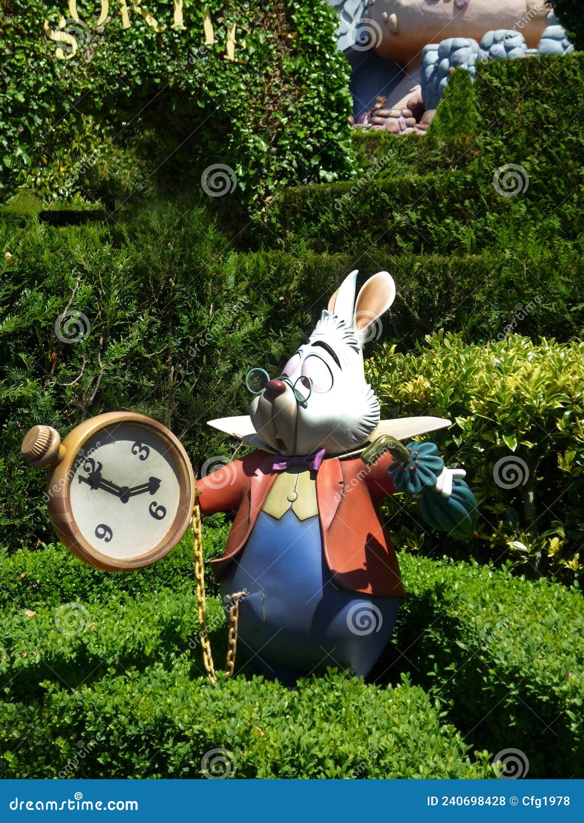 White Rabbit from the Disney Movie Alice in Wonderland with His Watch. it`s  Getting Late. Do Not Waste Time Editorial Stock Photo - Image of magic,  childrens: 240698428
