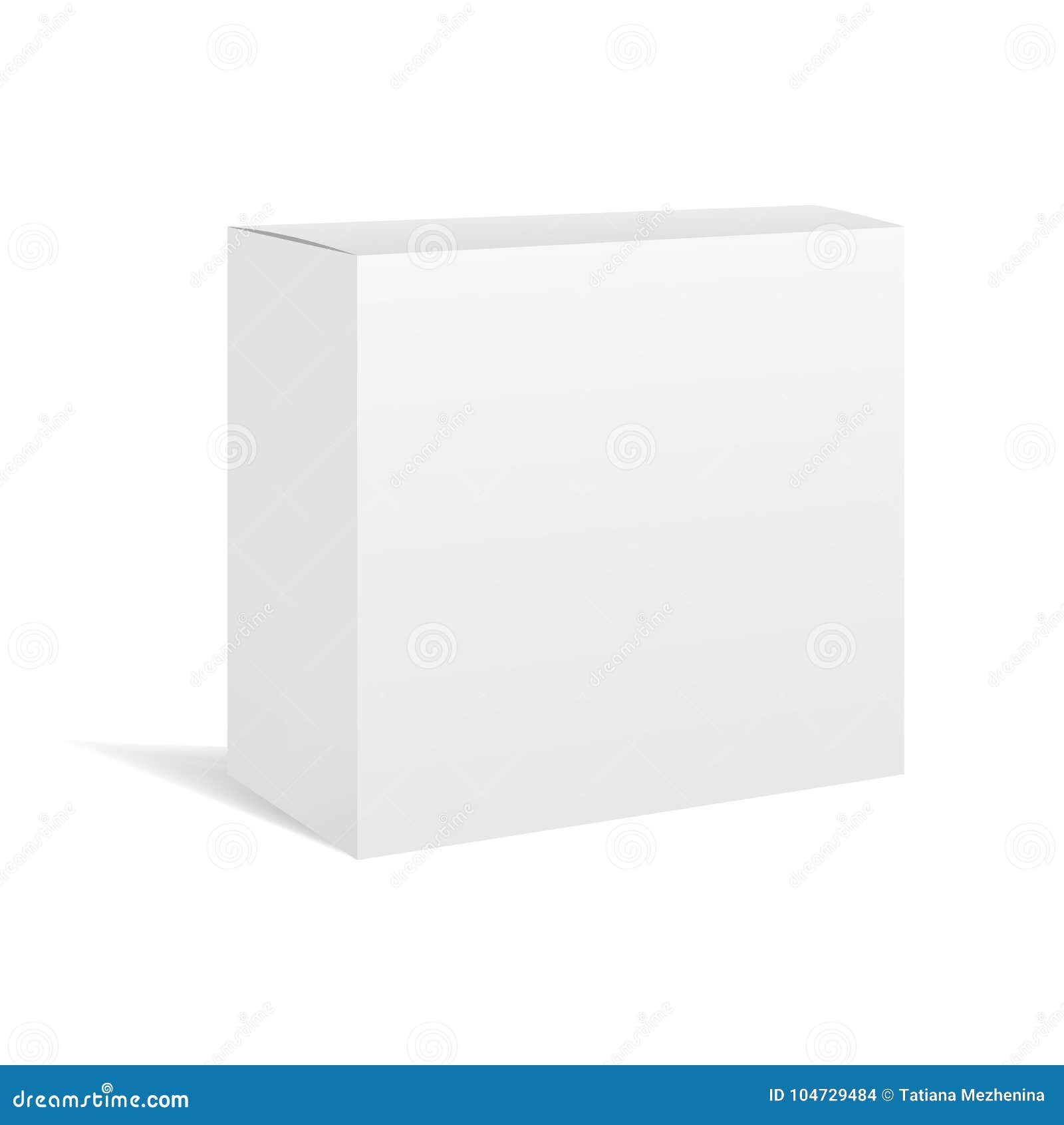 Download White Realistic Box Package Mockup Stock Illustration ...
