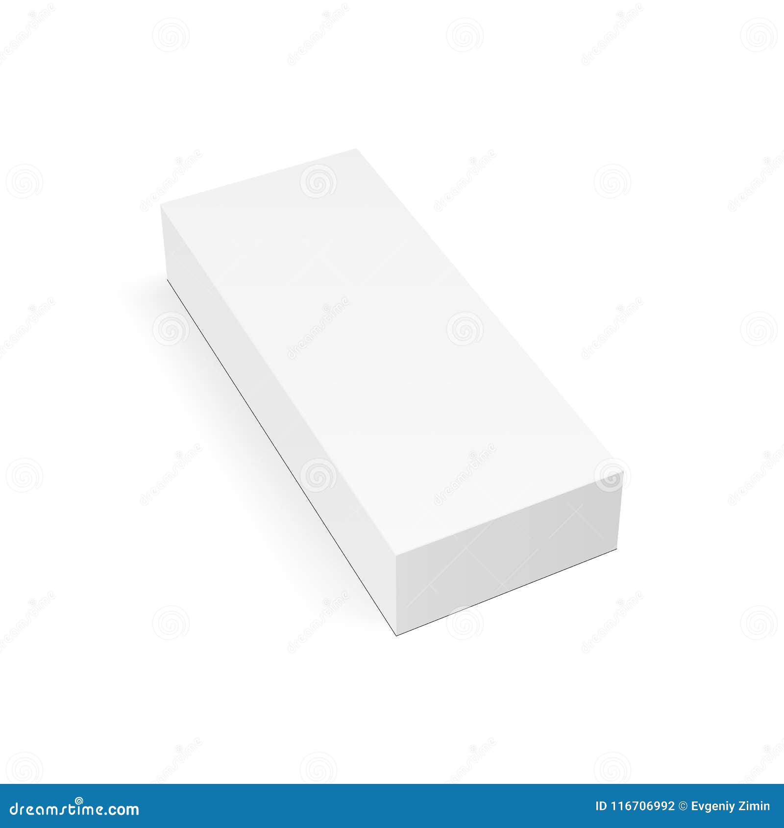 Download White Rectangular Package Box Mock Up Stock Vector ...