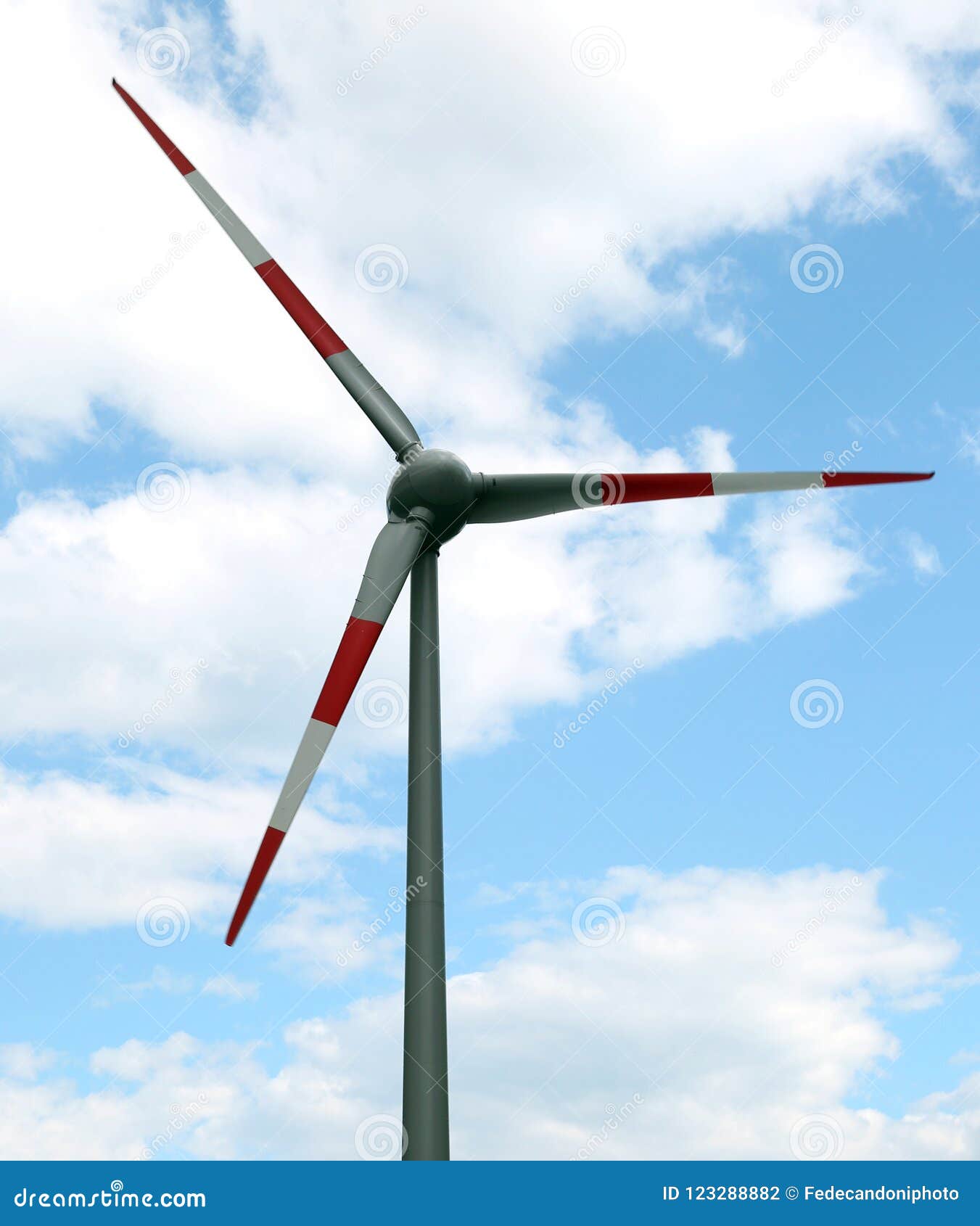 wind turbine used to produce clean energy with the wind