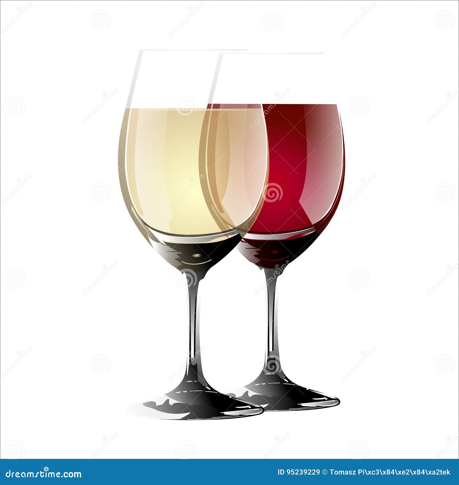 White and red wine stock image. Image of dating, supper 95239229