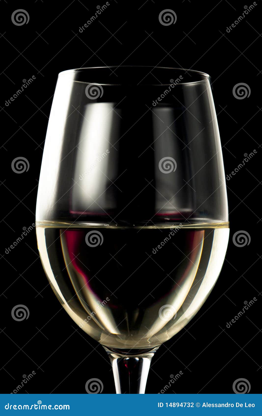 White and Red Wine Glasses stock photo. Image of elegant 14894732