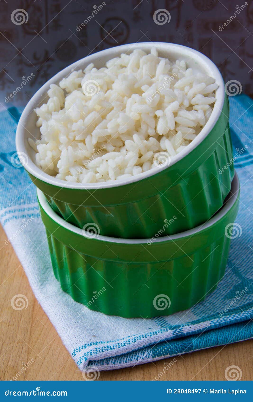 White rice stock image. Image of colorful, towel, cookery 28048497