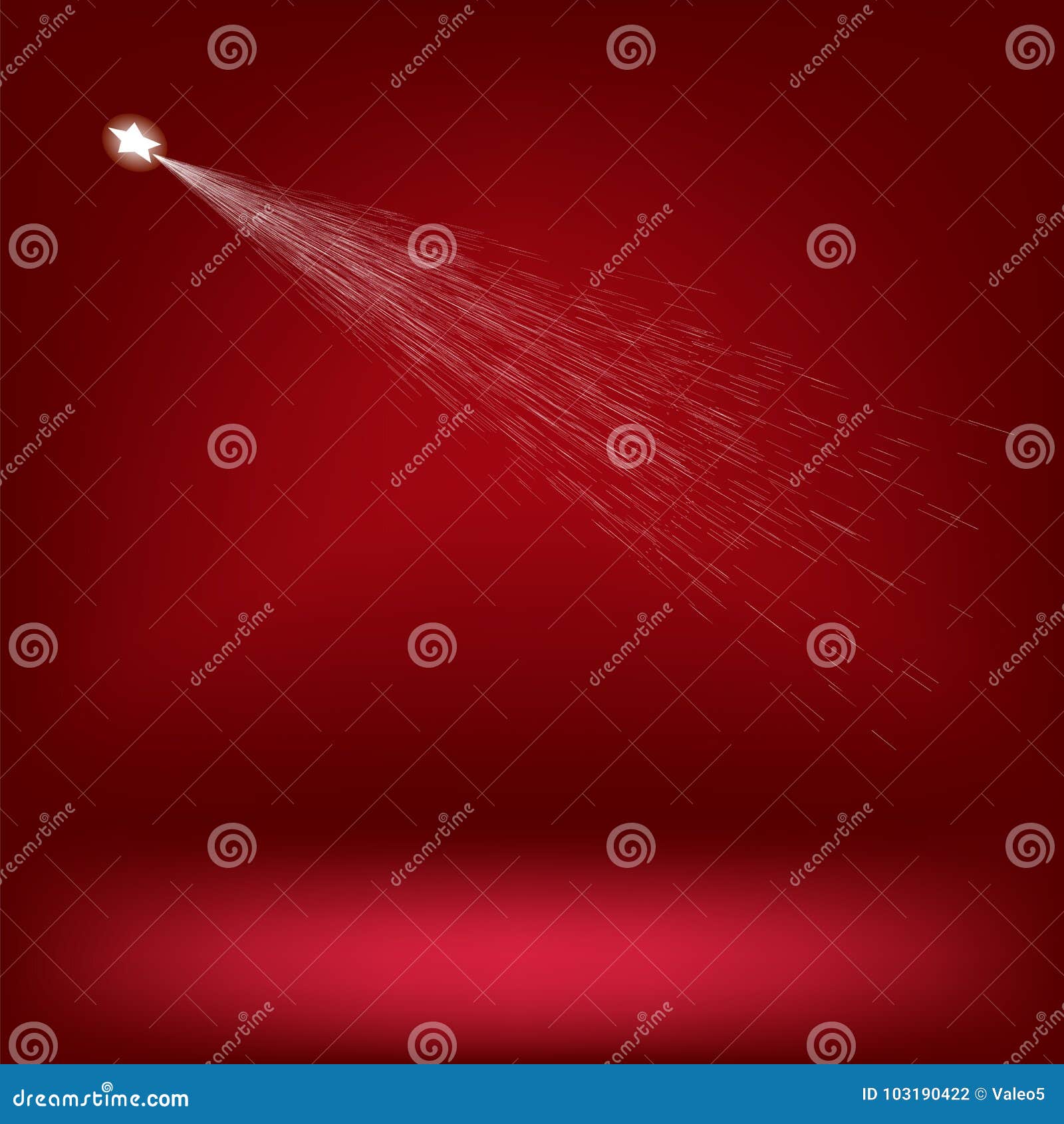White Rising Star stock illustration. Illustration of fireball - 103190422 