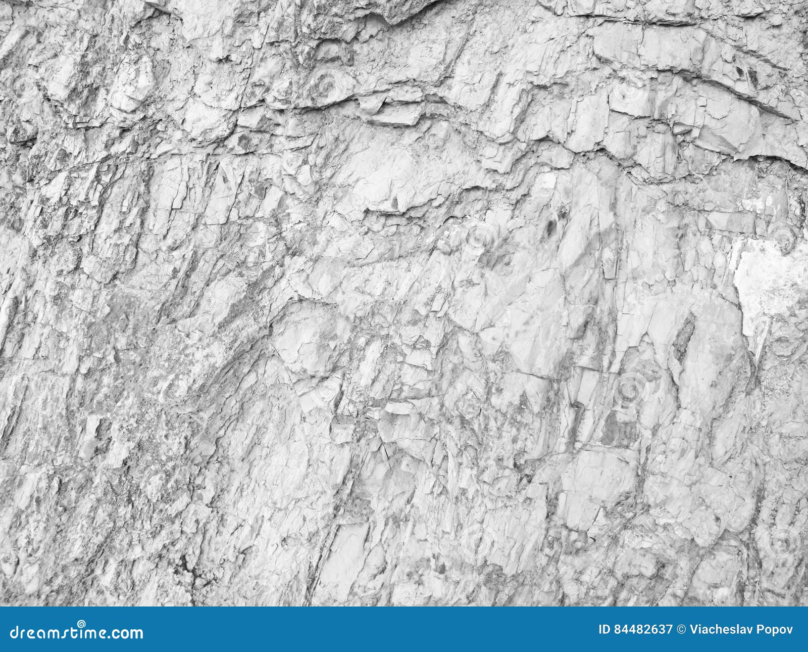 White rock wall. stock image. Image of chalk, cracked 84482637