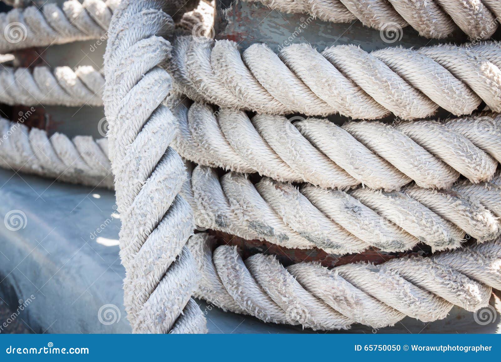 White rope stock photo. Image of background, strong, rough 65750050