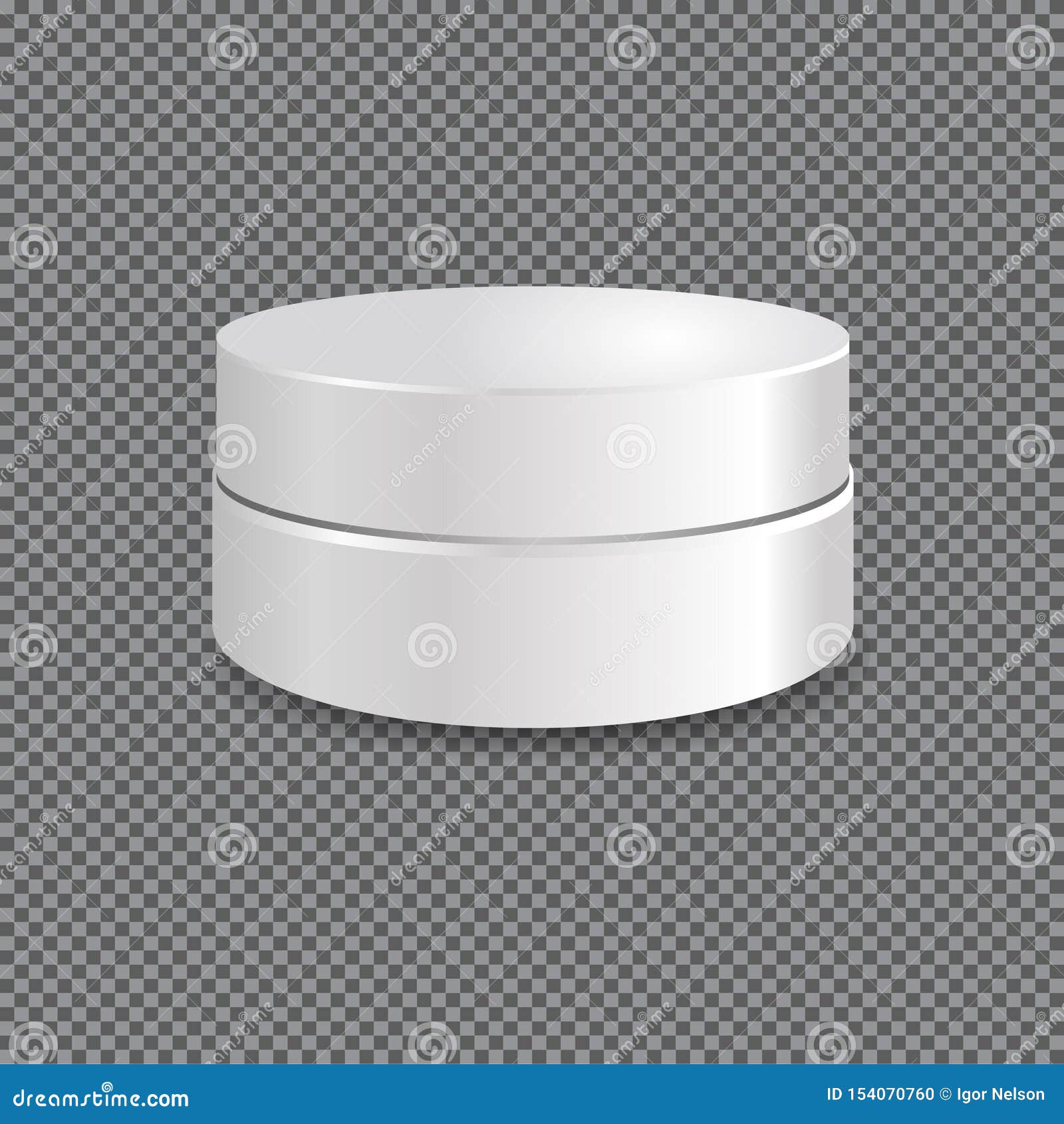 Download White Round Box With Round Cap Vector Packaging Mock Up Template Tube For Your Design Stock Illustration Illustration Of Bath Shiny 154070760