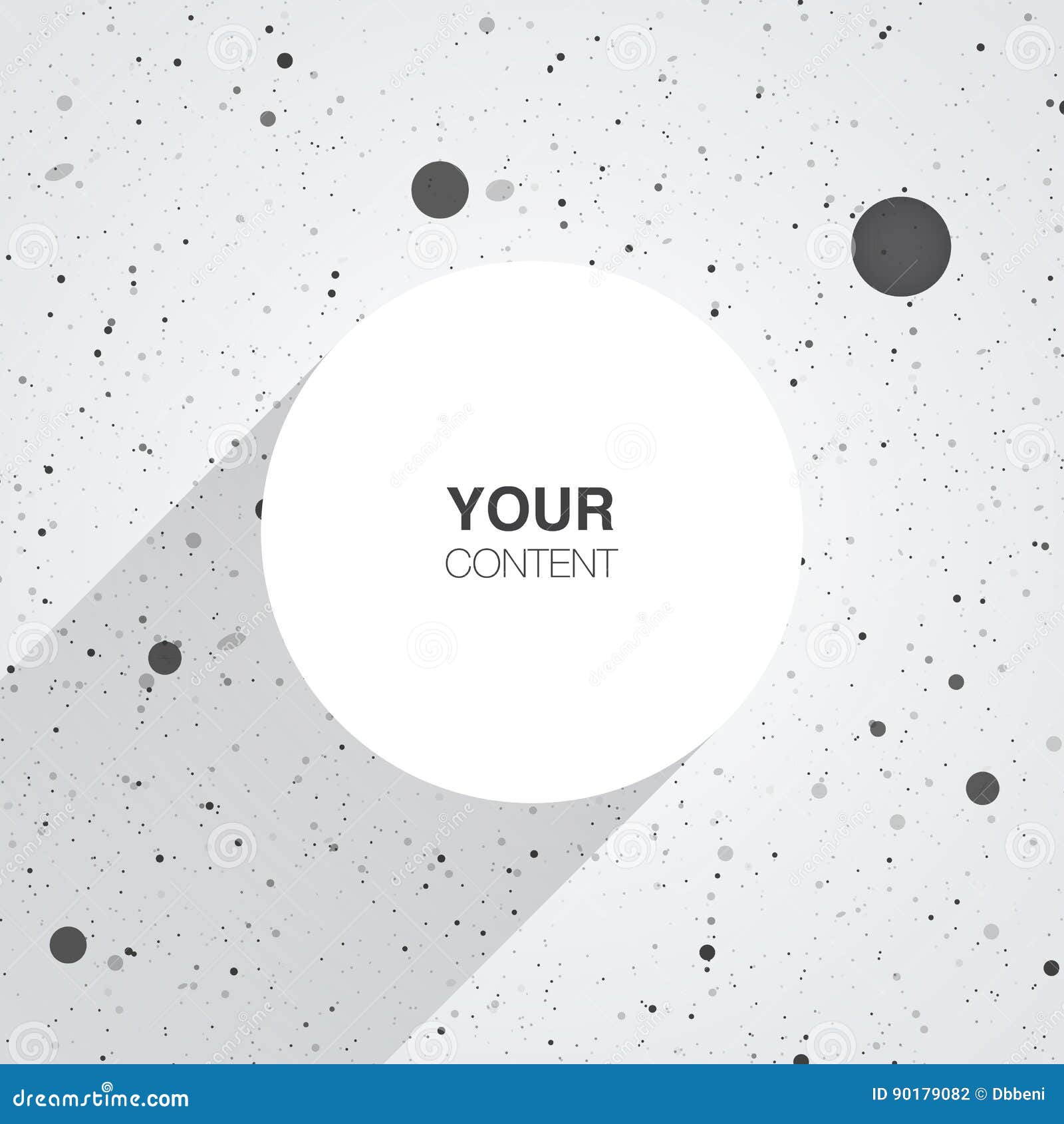 White Round Shape Text Box Stock Vector Illustration Of