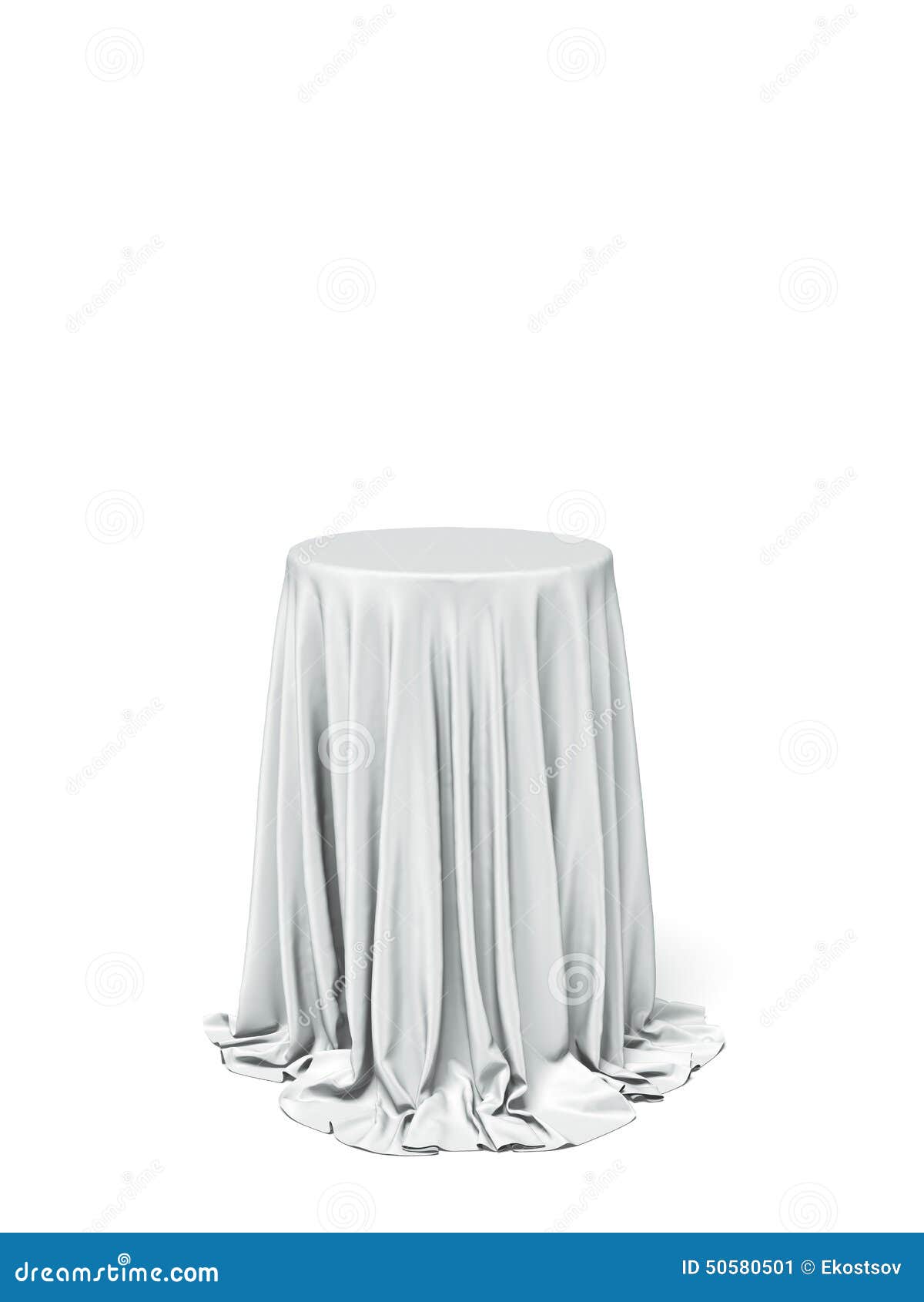 white round table and cloth