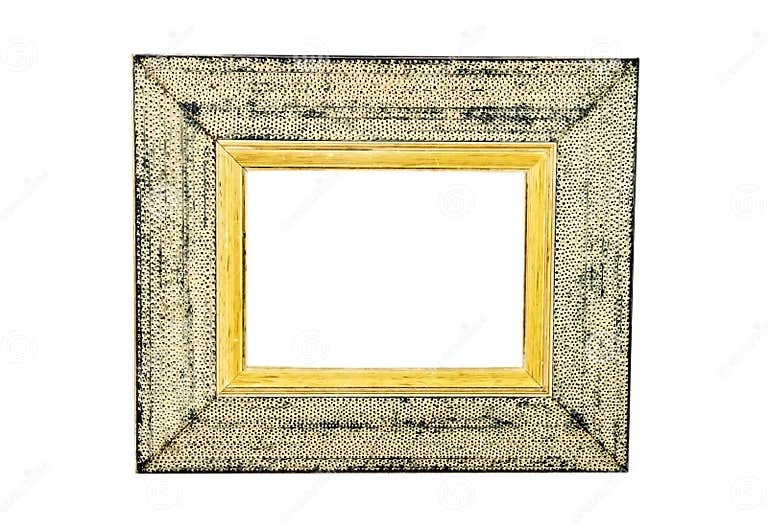 White Rustic Picture Frame stock photo. Image of design - 6179256