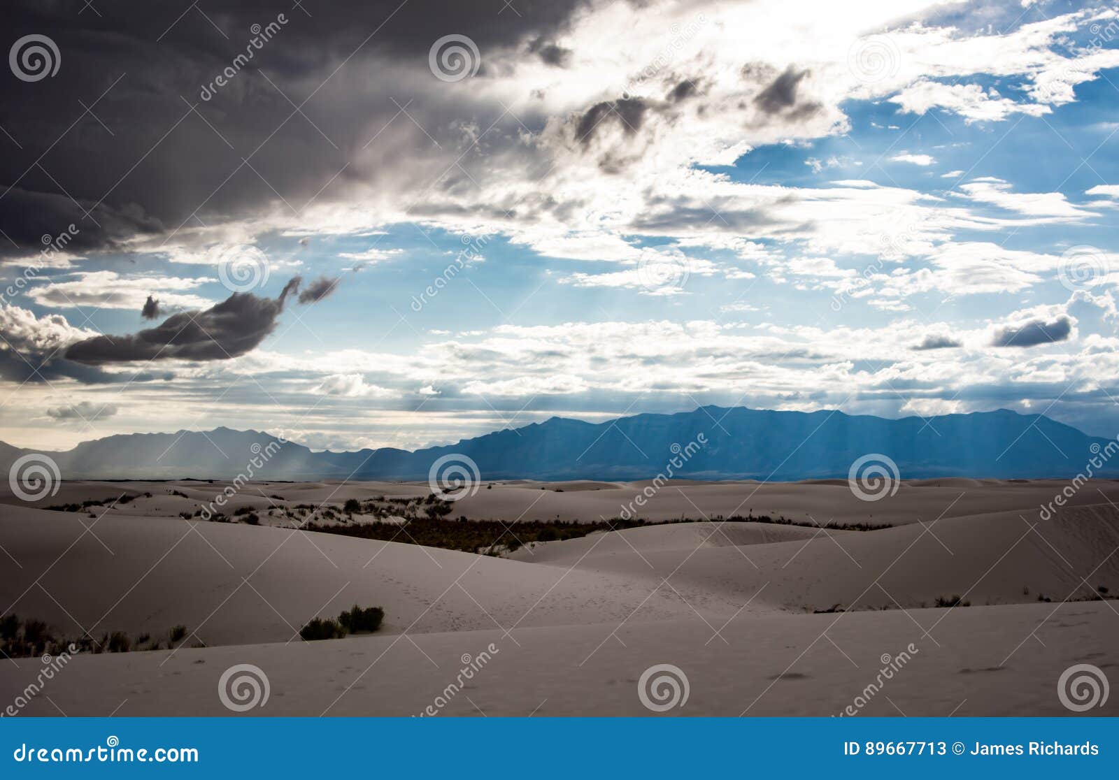White Sands Storm stock image. Image of curve, america 89667713