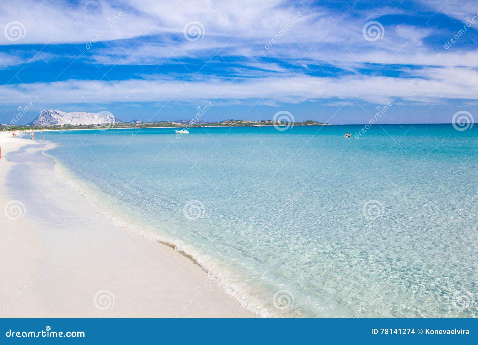 white sandy beach la cinta, sardinia, italy