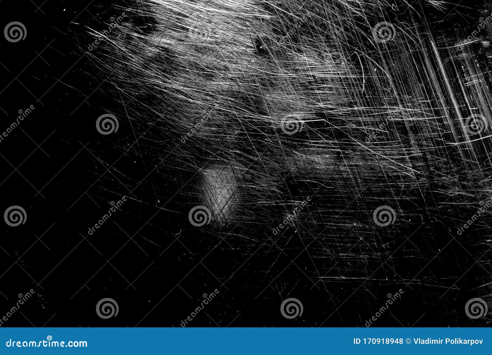 White Scratches Isolated on Black Background Stock Illustration ...