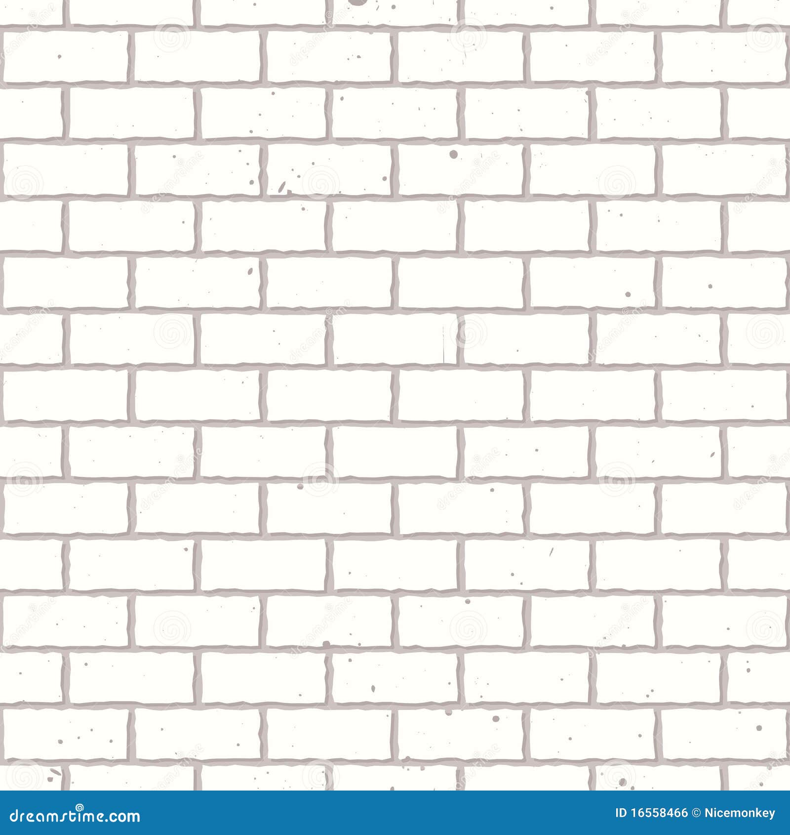 White Seamless Brick Wall Stock Vector Illustration Of