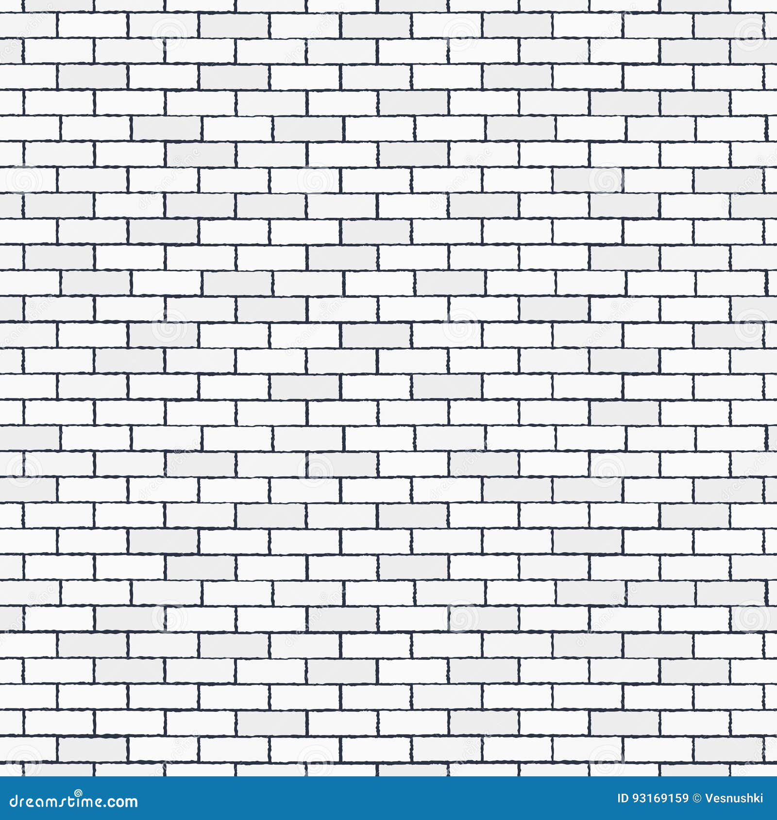 white seamless brick wall, pattern stonework background
