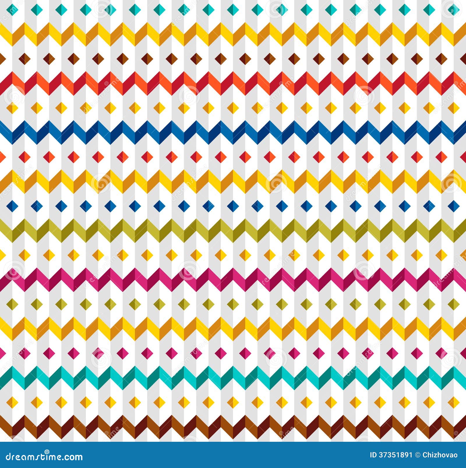 White Seamless Pattern with Zigzags Stock Vector - Illustration of ...