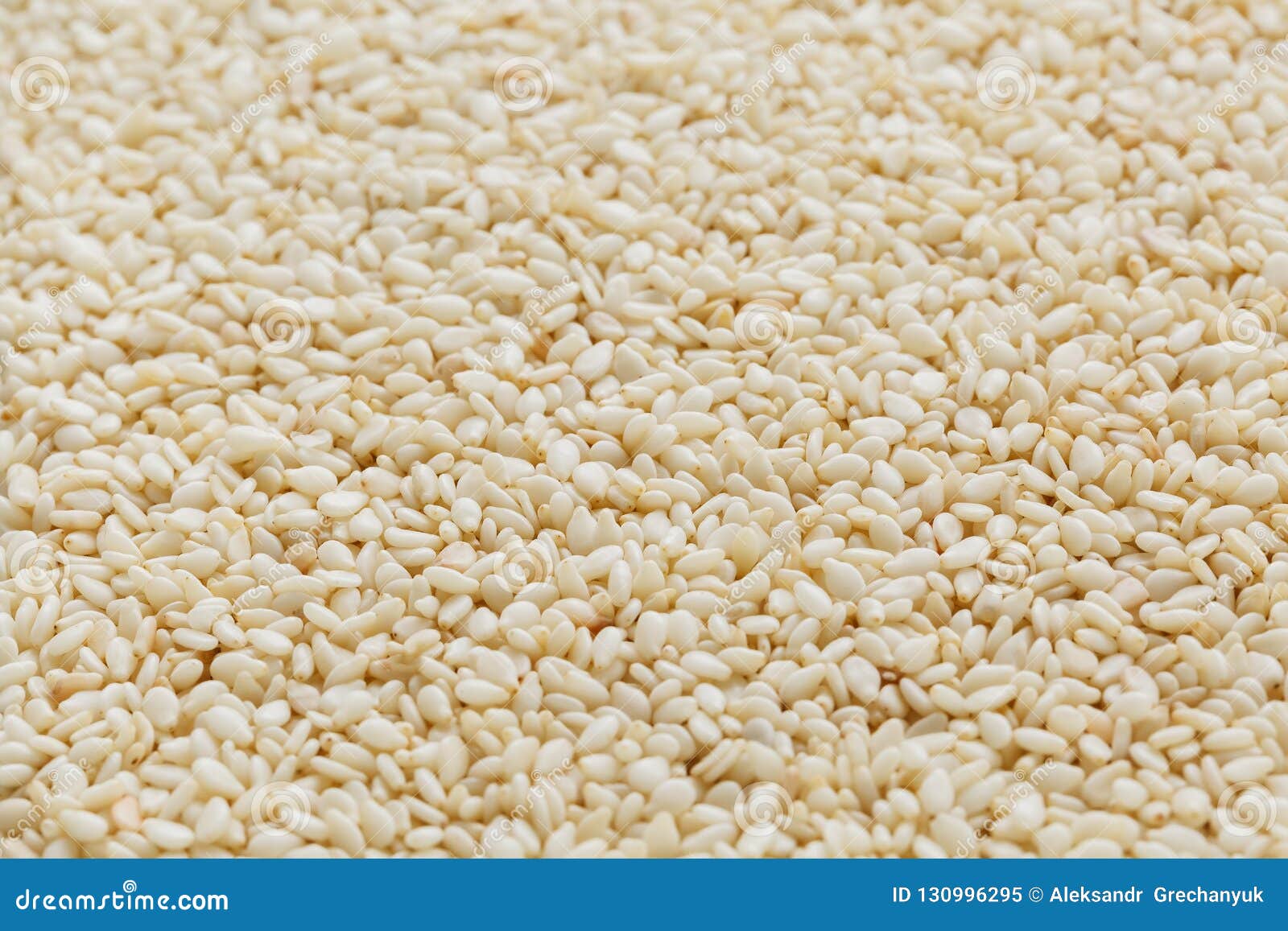 White Sesame Seeds Background. Useful Seeds for Cooking Stock Image