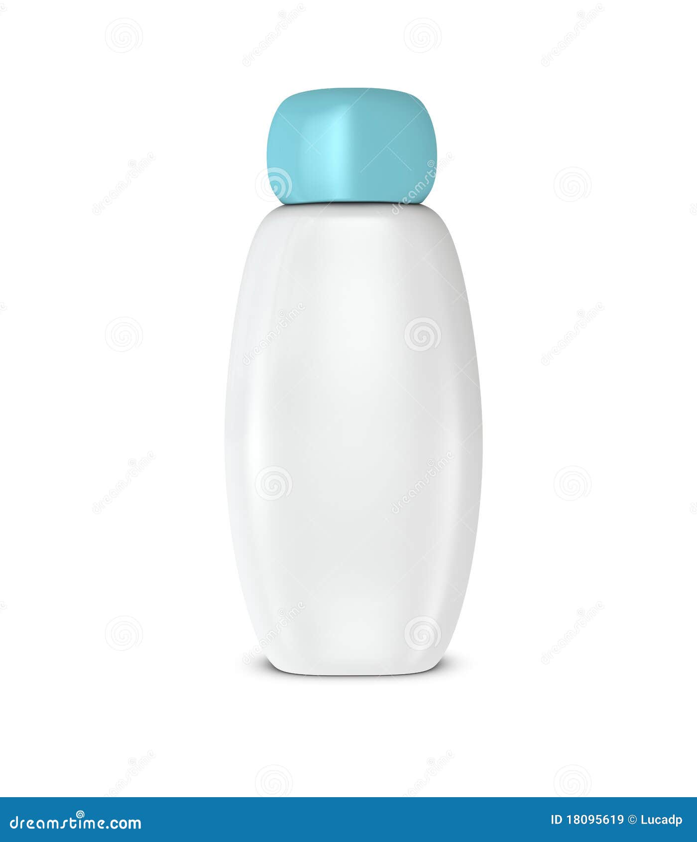 White shampoo bottle stock illustration. Illustration of product 18095619