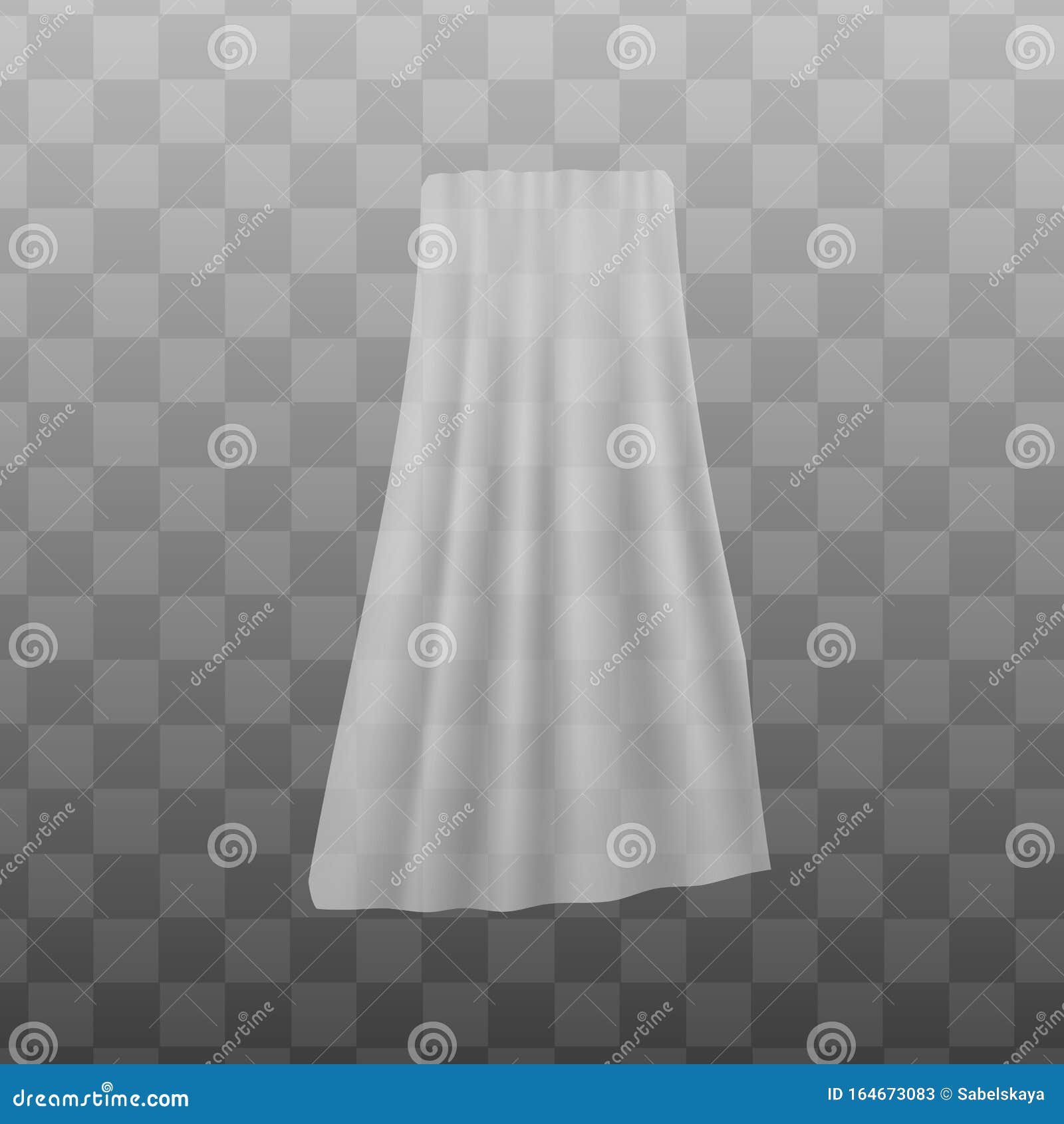 Download White Sheer Fabric Curtain Realistic Vector Illustration ...